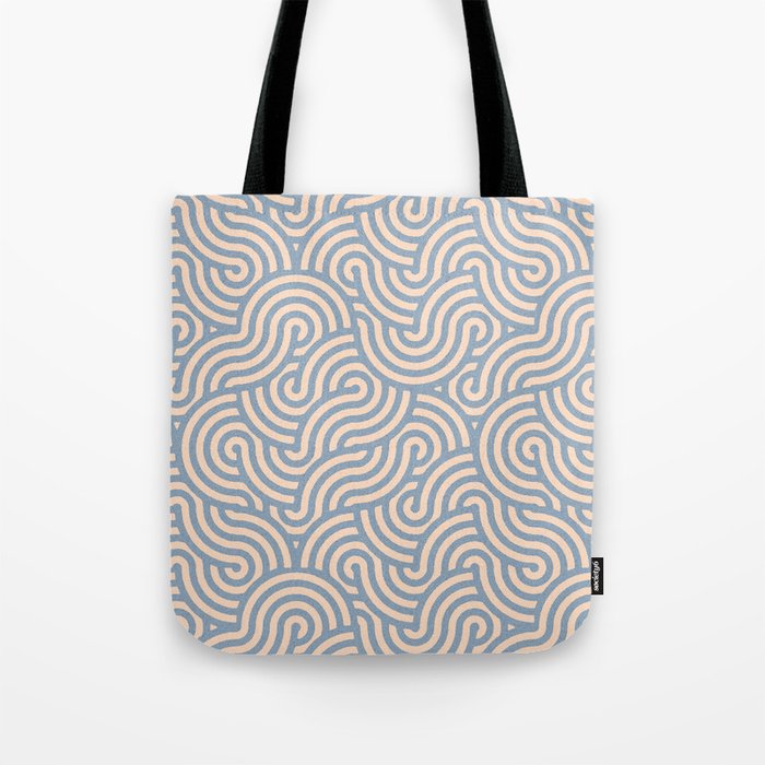 SWIRL - Stone and Almond Tote Bag Gallery Image 1