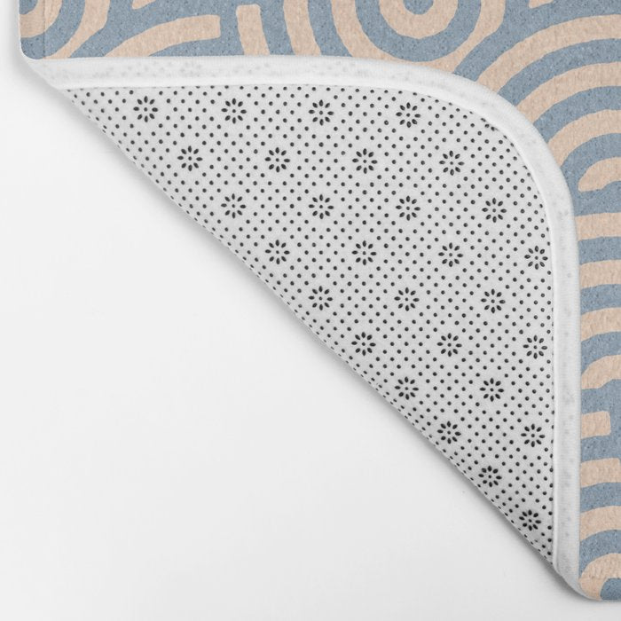 SWIRL - Stone and Almond Bath Mat Gallery Image 2