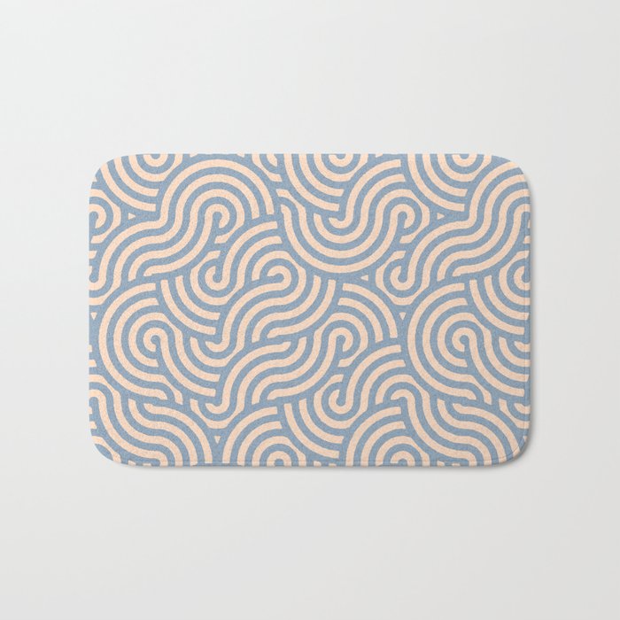 SWIRL - Stone and Almond Bath Mat Gallery Image 1