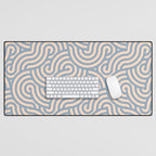 SWIRL - Stone and Almond Desk Mat Gallery Image 1
