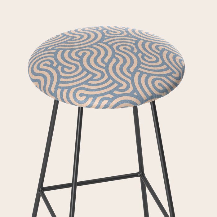 SWIRL - Stone and Almond Stool Gallery Image 2