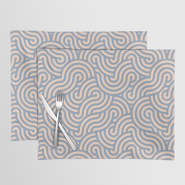 SWIRL - Stone and Almond Placemat Gallery Image 1