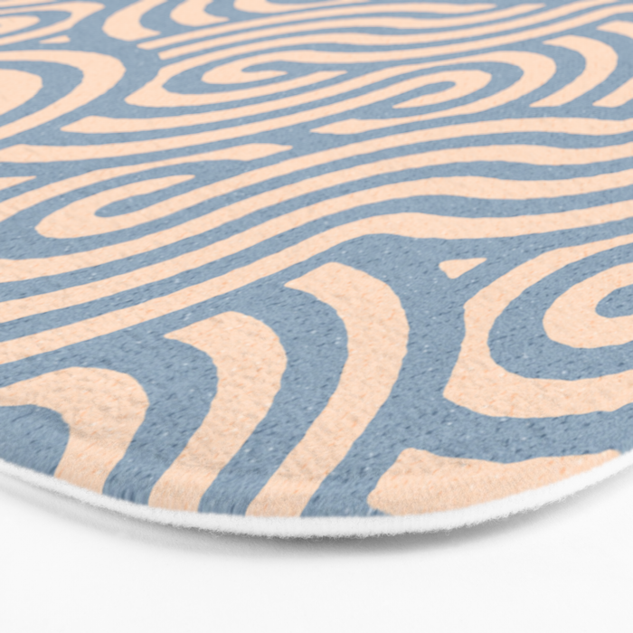 SWIRL - Stone and Almond Bath Mat Gallery Image 3