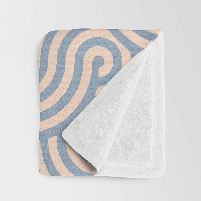SWIRL - Stone and Almond Throw Blanket Gallery Image 3