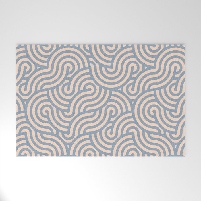 SWIRL - Stone and Almond Welcome Mat Gallery Image 1
