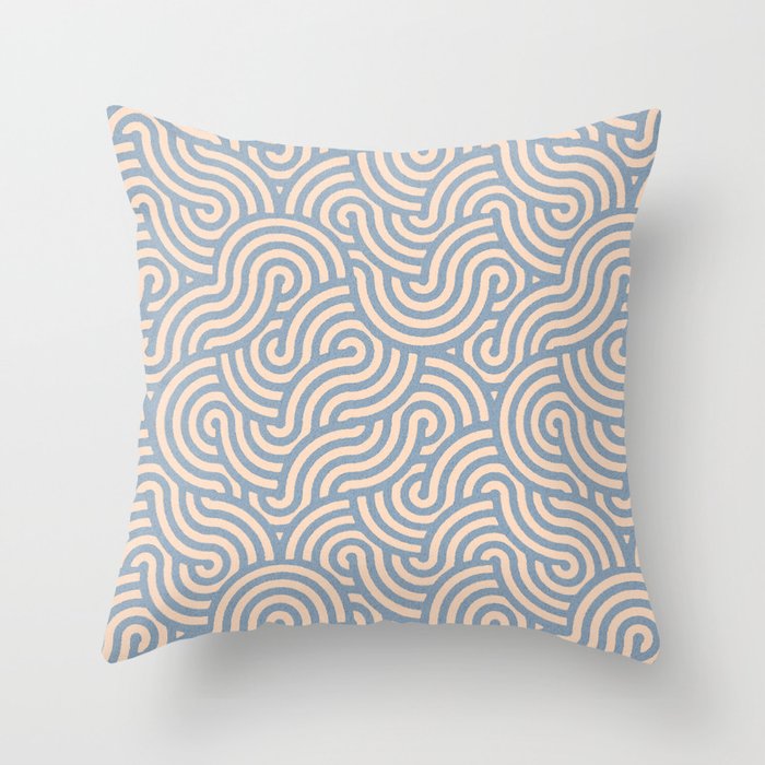 SWIRL - Stone and Almond Throw Pillow Gallery Image 6