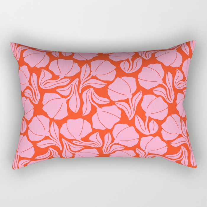 Boho Blooms - Pink Rectangular Pillow Gallery Image 2