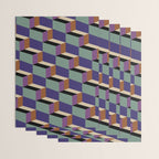 Cuboid Geometric Abstract Shapes Pattern XIX Wrapping Paper Gallery Image 3