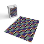 Cuboid Geometric Abstract Shapes Pattern XIX Jigsaw Puzzle Gallery Image 2