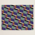 Cuboid Geometric Abstract Shapes Pattern XIX Jigsaw Puzzle Gallery Image 1
