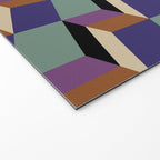 Cuboid Geometric Abstract Shapes Pattern XIX Welcome Mat Gallery Image 2