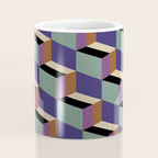 Cuboid Geometric Abstract Shapes Pattern XIX Coffee Mug Gallery Image 4
