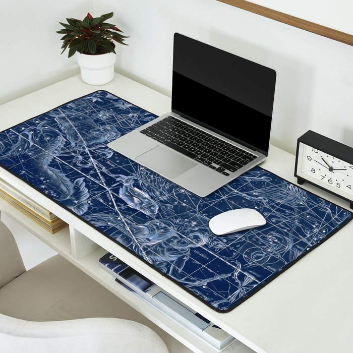 Pisces sky star map Desk Mat Gallery Image 2
