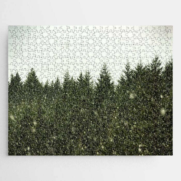 Winter Woods Pacific Northwest - Wanderlust Adventure Jigsaw Puzzle Gallery Image 1