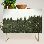 Winter Woods Pacific Northwest - Wanderlust Adventure Credenza Gallery Image 1