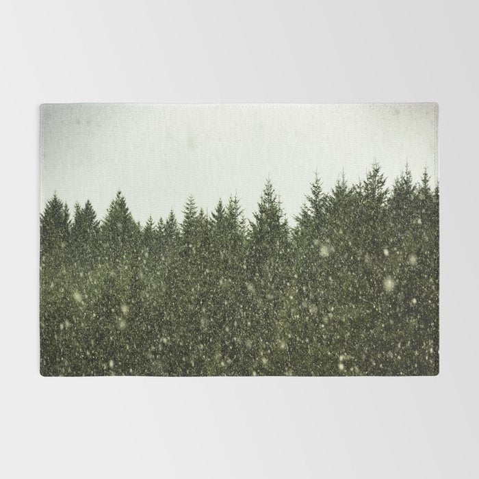 Winter Woods Pacific Northwest - Wanderlust Adventure Rug Gallery Image 2