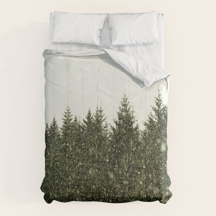 Winter Woods Pacific Northwest - Wanderlust Adventure Comforter Gallery Image 6