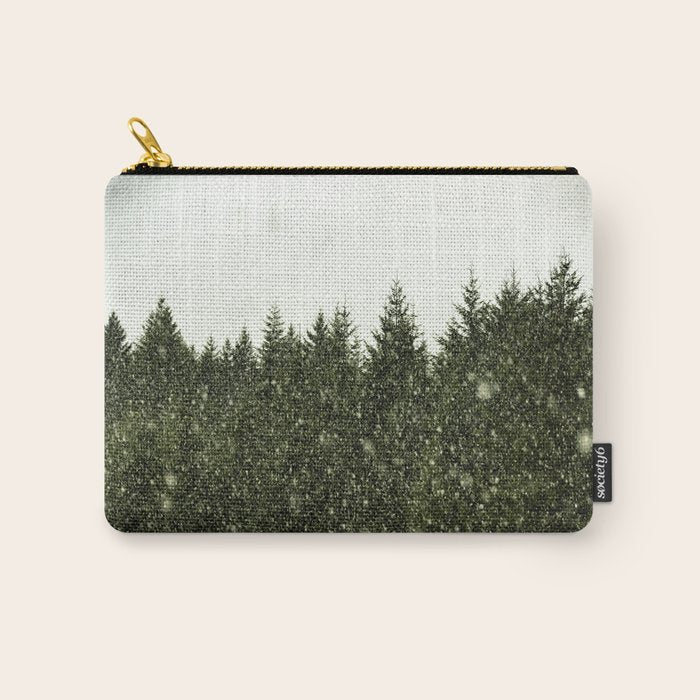 Winter Woods Pacific Northwest - Wanderlust Adventure Carry All Pouch Gallery Image 1