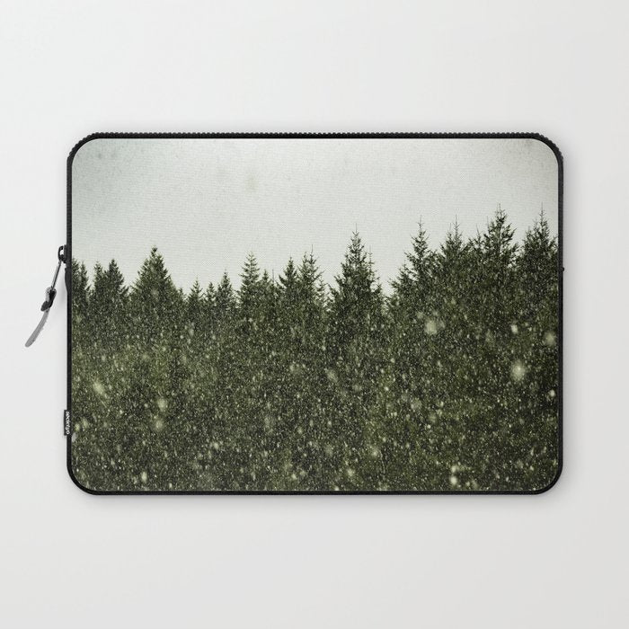 Winter Woods Pacific Northwest - Wanderlust Adventure Laptop Sleeve Gallery Image 1