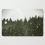 Winter Woods Pacific Northwest - Wanderlust Adventure Cutting Board Gallery Image 1
