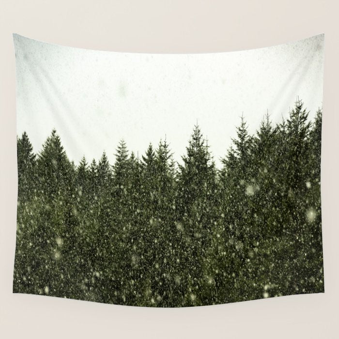 Winter Woods Pacific Northwest - Wanderlust Adventure Wall Tapestry Gallery Image 4