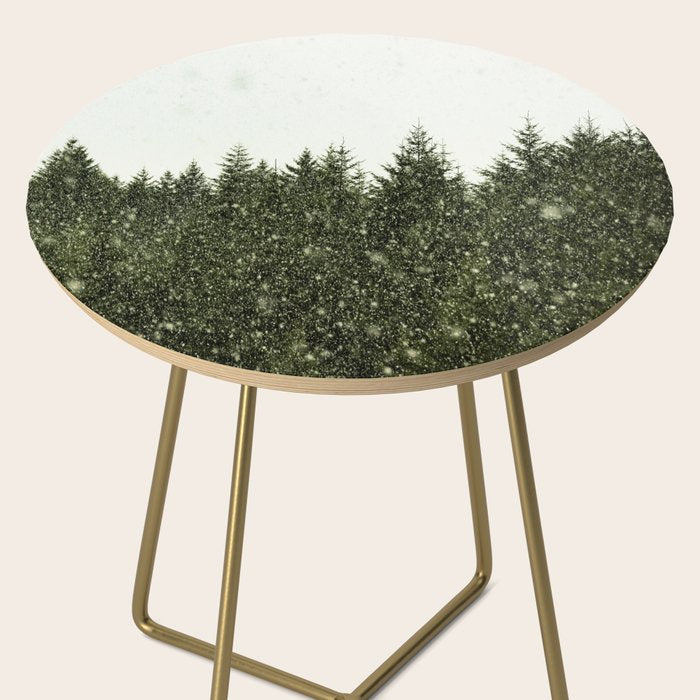 Winter Woods Pacific Northwest - Wanderlust Adventure Side Table Gallery Image 2