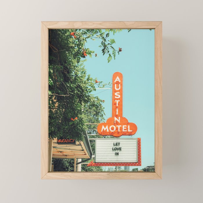 Let Love In Marquee Sign Mini Art Print Gallery Image 1