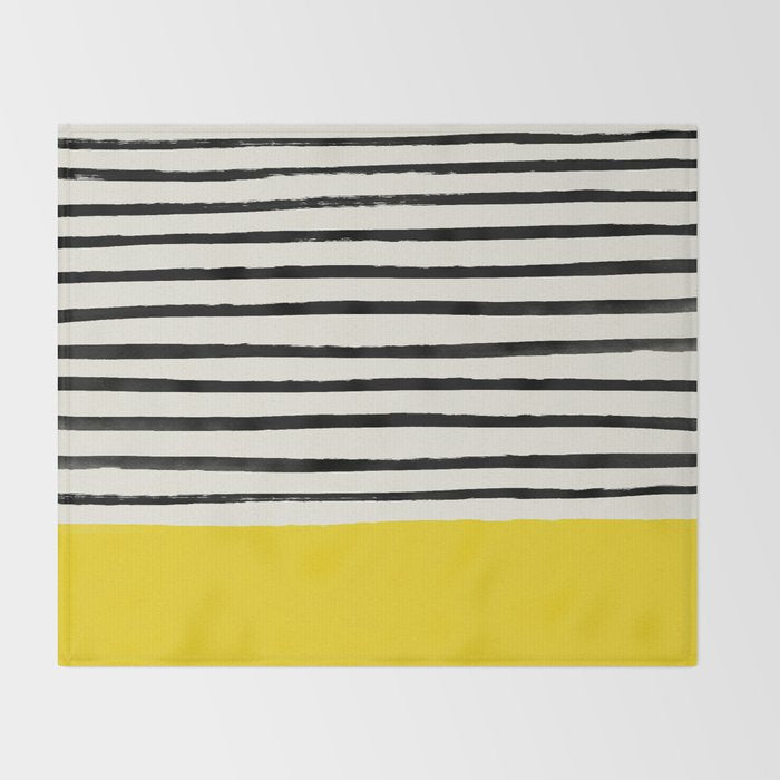 Sunshine x Stripes Throw Blanket Gallery Image 2