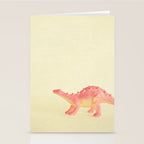 Pink Dinosaur Stationery Card Gallery Image 2