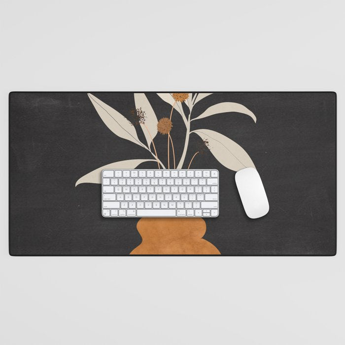 Minimal Abstract Art Vase Plant 11 Desk Mat Gallery Image 1