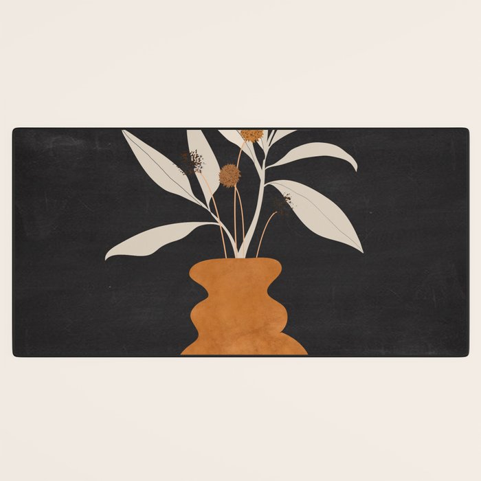 Minimal Abstract Art Vase Plant 11 Desk Mat Gallery Image 3