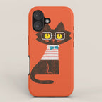 Fitz - Preppy cat iPhone Case Gallery Image 1