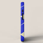 Blue mid-century shapes no8 iPhone Case Gallery Image 2