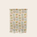 Colorful retro flower art frame art pattern Wall Hanging Gallery Image 1