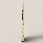 Colorful retro flower art frame art pattern iPhone Case Gallery Image 2