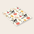Black Cat Pumpkin Autumn Baking Motif Notebook Gallery Image 2
