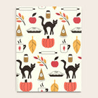 Black Cat Pumpkin Autumn Baking Motif Notebook Gallery Image 4