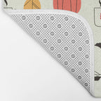 Black Cat Pumpkin Autumn Baking Motif Bath Mat Gallery Image 2