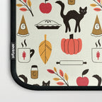 Black Cat Pumpkin Autumn Baking Motif Laptop Sleeve Gallery Image 3