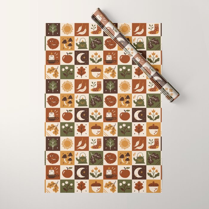 Fall Equinox Wrapping Paper Gallery Image 1