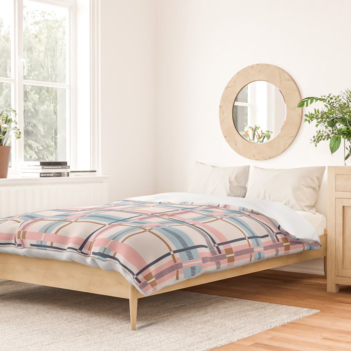 Bold Linear Harmony A Duvet Cover Gallery Image 2