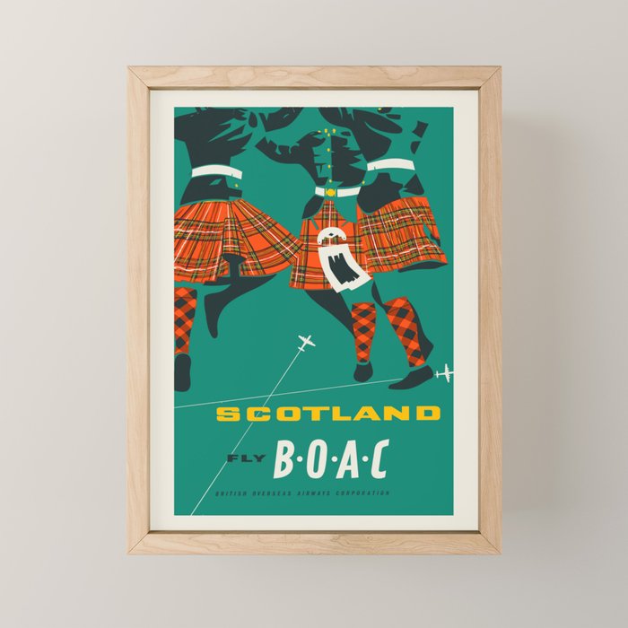Scotland - Vintage scottish travel poster, 1954 Mini Art Print Gallery Image 1