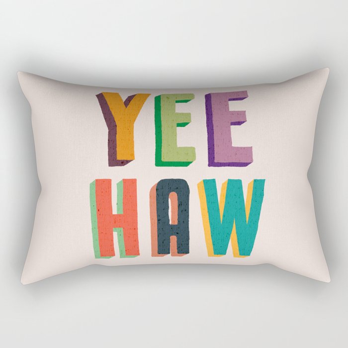 Yee haw Rectangular Pillow Gallery Image 2