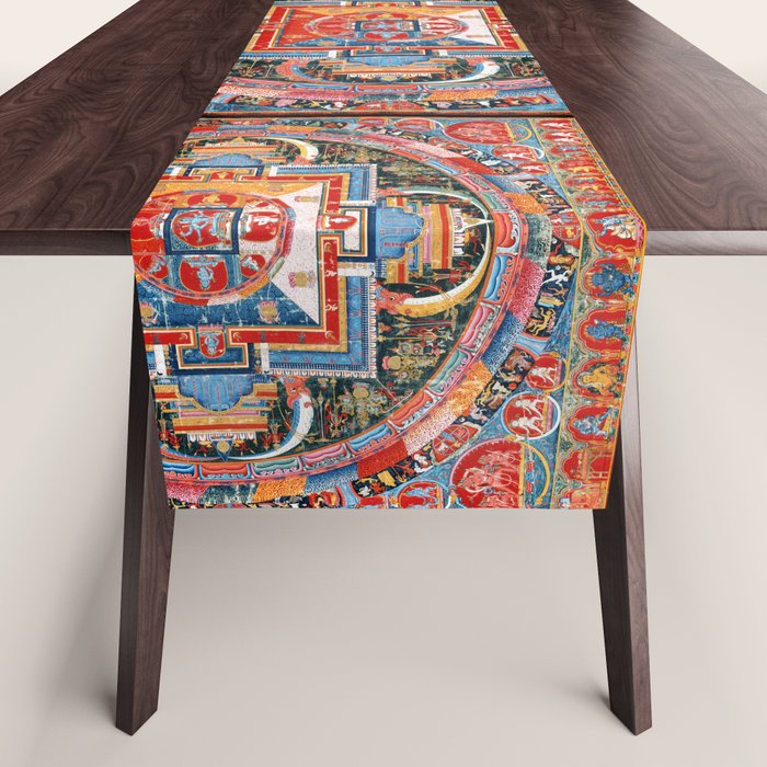 Mandala of Jnanadakini Tibetan Buddhism Table Runner Gallery Image 1