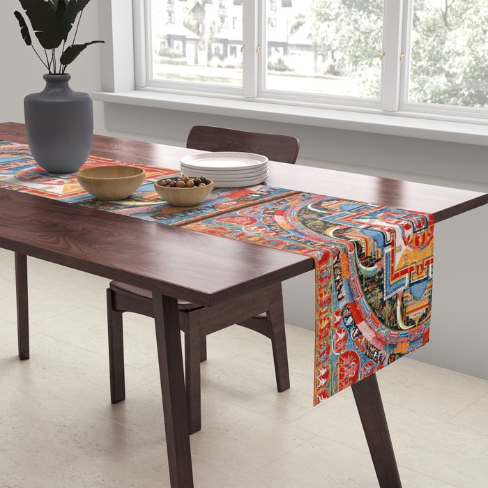 Mandala of Jnanadakini Tibetan Buddhism Table Runner Gallery Image 2