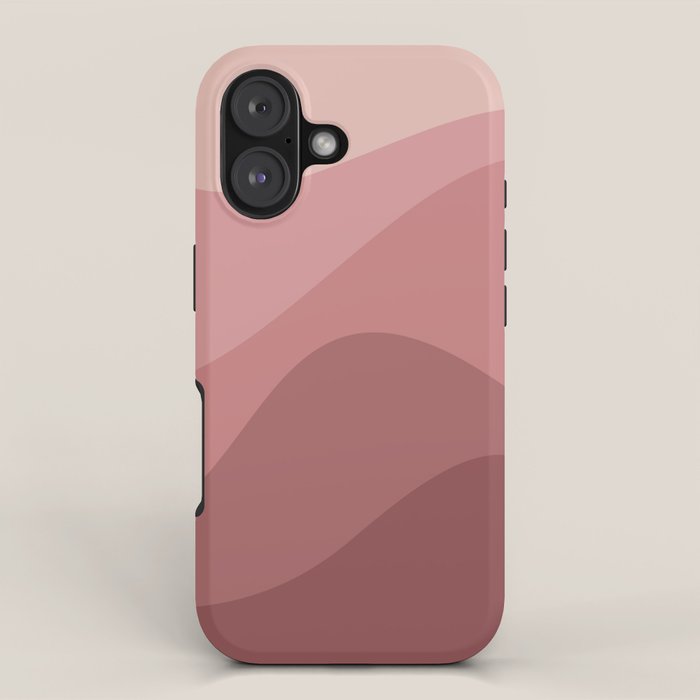 Abstract Color Waves - Pink Tones iPhone Case Gallery Image 1