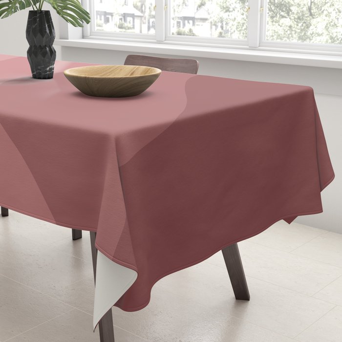 Abstract Color Waves - Pink Tones Tablecloth Gallery Image 3