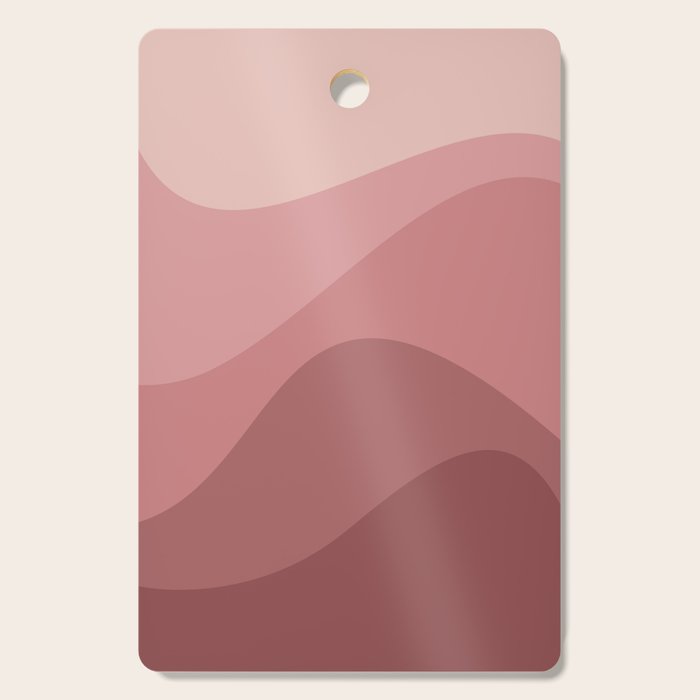 Abstract Color Waves - Pink Tones Cutting Board Gallery Image 1