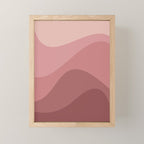 Abstract Color Waves - Pink Tones Mini Art Print Gallery Image 1
