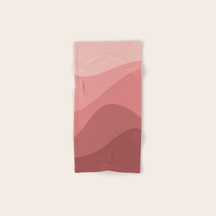 Abstract Color Waves - Pink Tones Towels Gallery Image 1